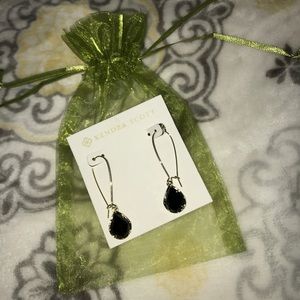 Black Kendra Scott Drop Earrings
